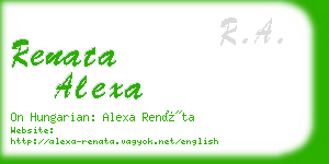 renata alexa business card